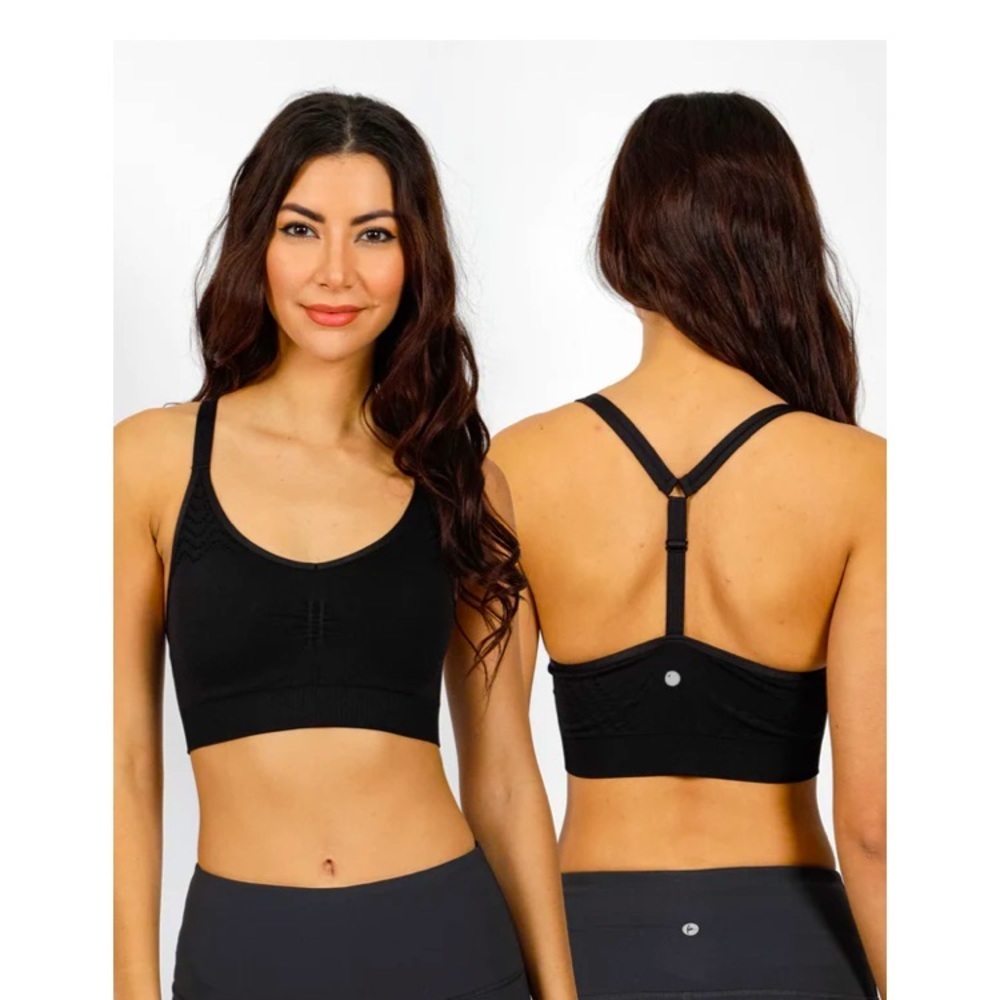 🎉4 for $20 Yogalicious Racerback Seamless Bra with Adjustable Strap, medium